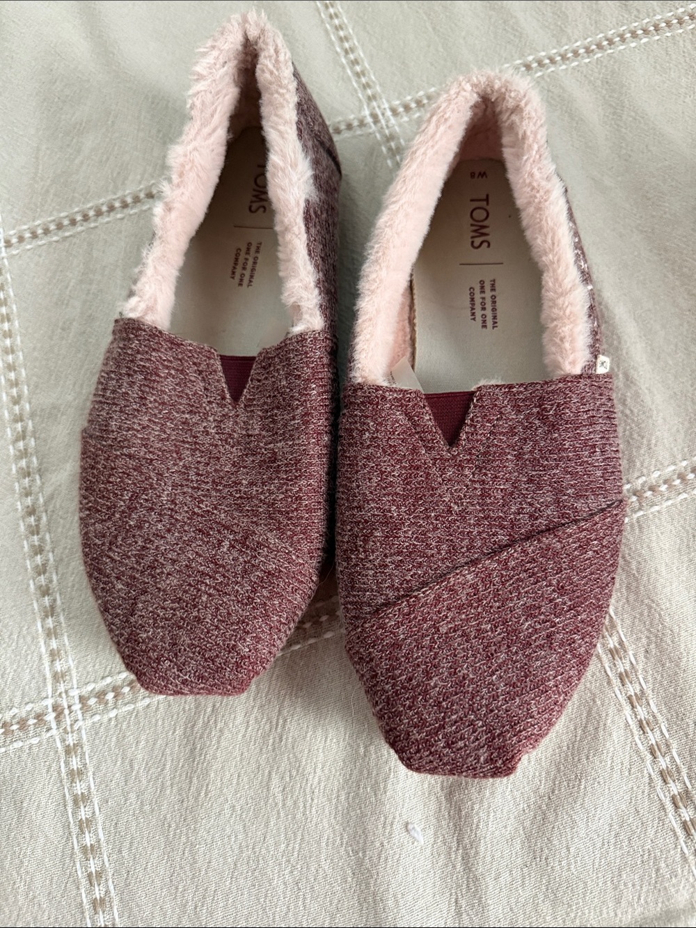 Toms Women's Slip-On Flats in Dusty Rose Heather